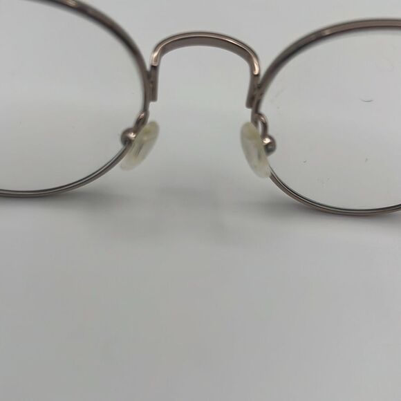 LONGCHAMP METAL GOLD WIRE ROUND METAL EYE GLASSES - Picture 7 of 12